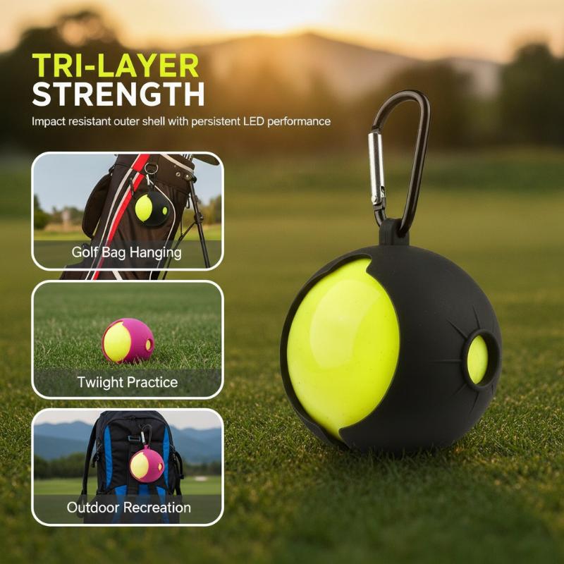 Golf Bag - Park Golf Ball Silicone Sleeve, Portable