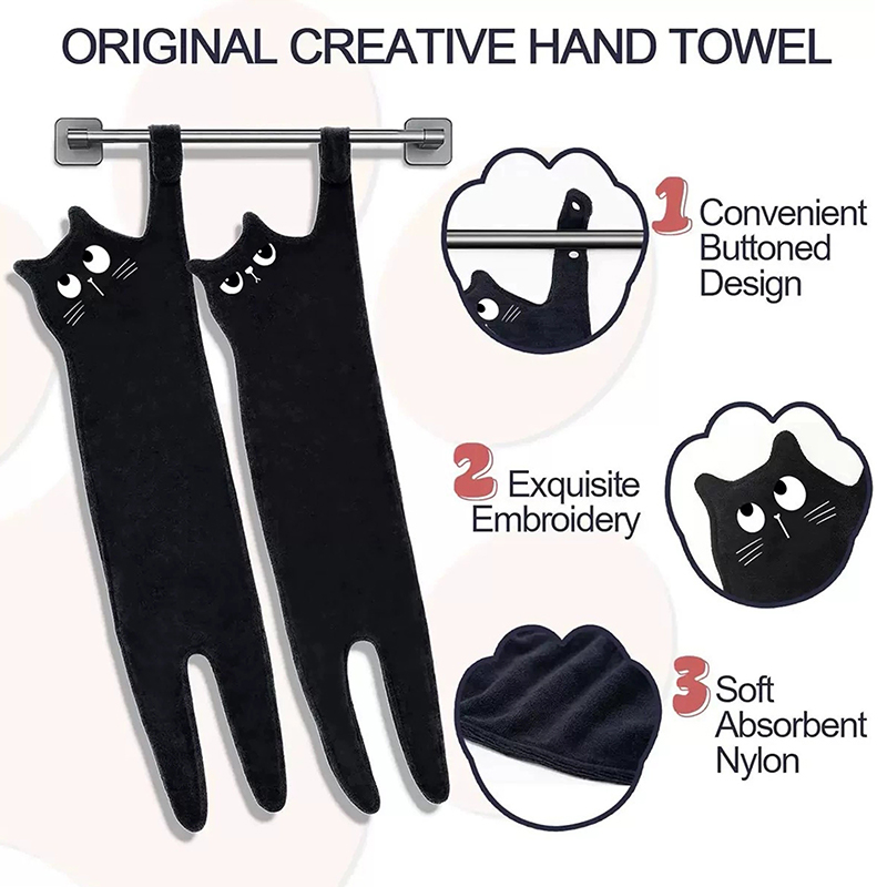 Funny Cat Hand Towels Kitchen  - đánh giá và giá Golf Towel