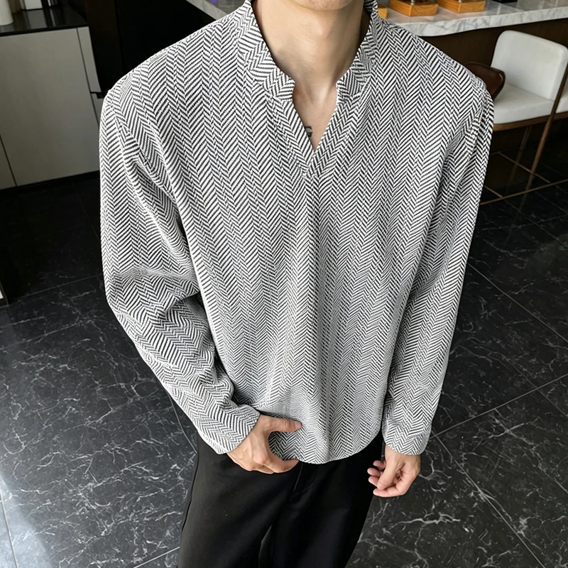 Mens Notched V Neck Long Sleev - đánh giá và giá Golf Tees