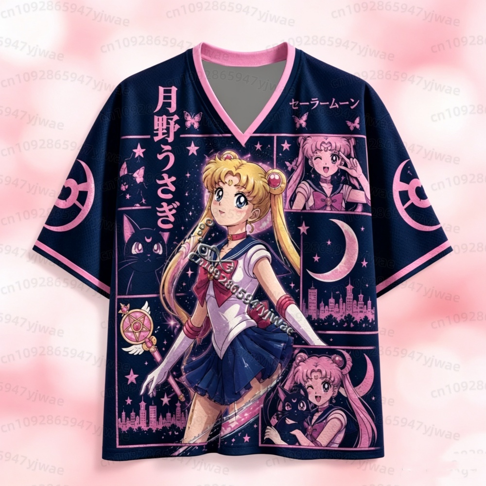 26 Sailor Moon Anime Mesh Jers - đánh giá và giá Golf Tees