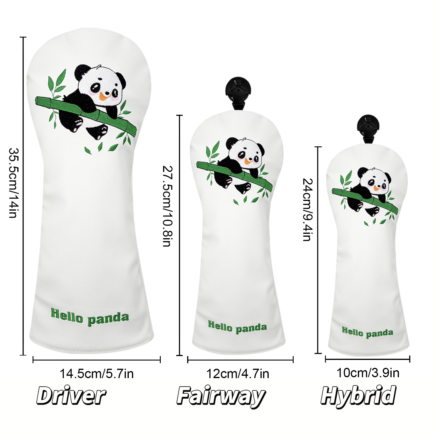 Vintage PU Leather Cute Panda  - đánh giá và giá Golf Driver